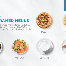 ميكروويف بغطاء فضي ولوحة فضية من ميديا، EM9P032M X-S
