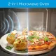 ميكروويف بغطاء فضي ولوحة فضية من ميديا، EM9P032M X-S