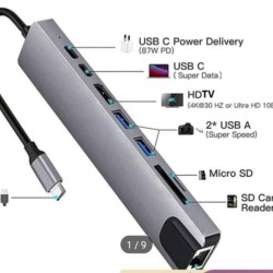 USB C 8 IN 1 HUB 