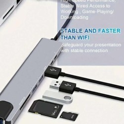 USB C 8 IN 1 HUB 