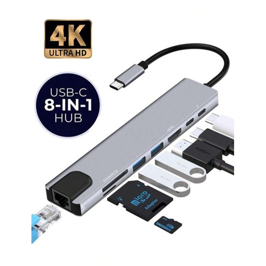USB C 8 IN 1 HUB 