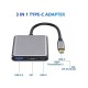  3×1 محول متعدد الاستخدام USB-C
