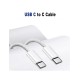  كابل شحن سريع مزدوج USB-C