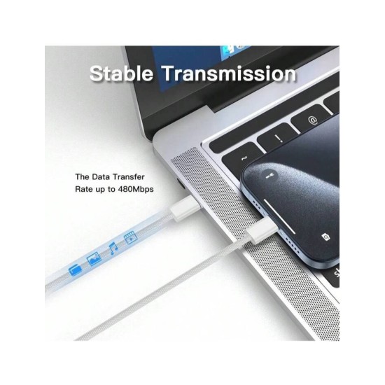  كابل شحن سريع مزدوج USB-C