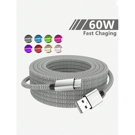  كابل شحن سريع 60 واط USB-A إلى USB-C