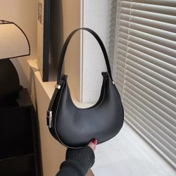 حقيبة هوبو نسائية بسيطة بلون سادة