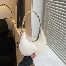 حقيبة هوبو نسائية بسيطة بلون سادة