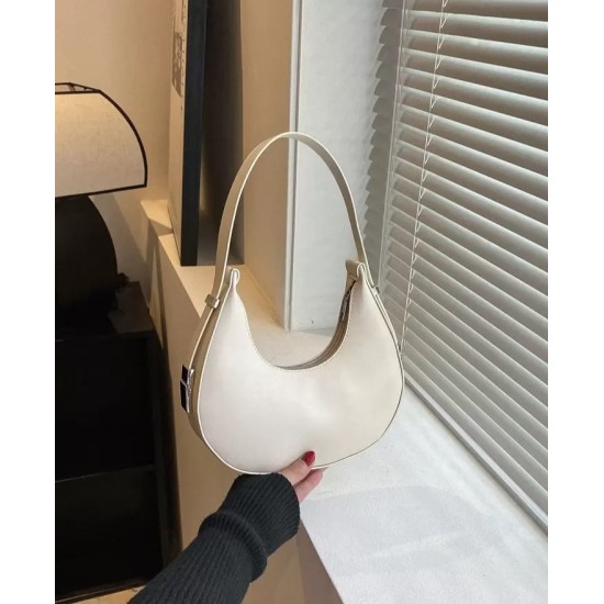 حقيبة هوبو نسائية بسيطة بلون سادة