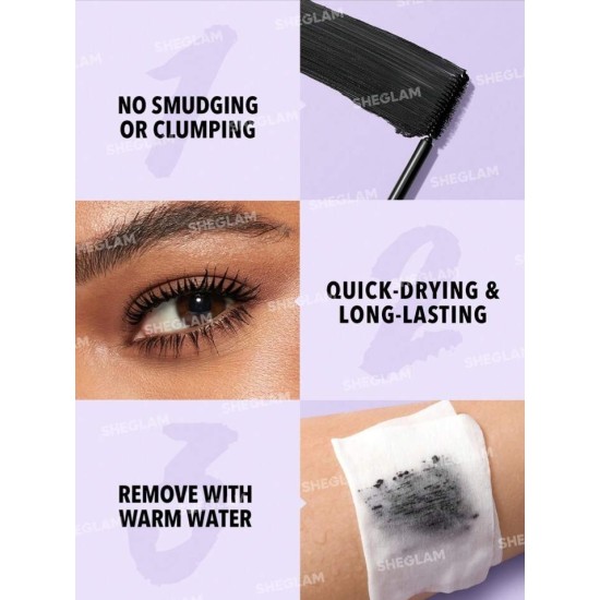 qualitySHEGLAM ماسكارا 2 في 1 من لاش بيستيس لتكثيف الرموش برأسين