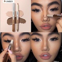 قلم تحديد وإضاءة الأنف 2 في 1 من SHEGLAM Fine Line