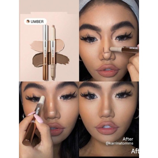 قلم تحديد وإضاءة الأنف 2 في 1 من SHEGLAM Fine Line