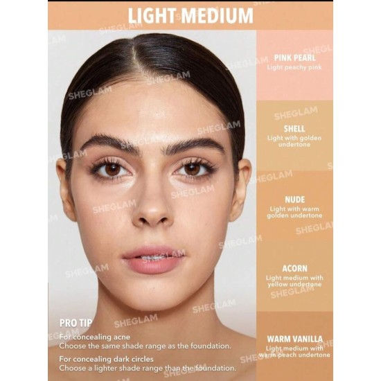 SHEGLAM Complexion Boost Concealer  خافي عيوب سائل غير لامع