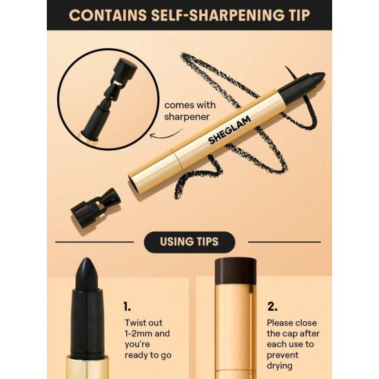 SHEGLAM Bold Moves Kohl Cream Eyeliner Pencil 