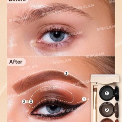   SHEGLAM جل حواجب وكحل العيون 3 في 1 مقاوم للماء من 