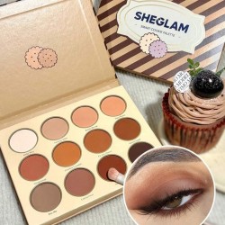لوحة ظلال العيون الذكية SHEGLAM Smart Cookie Palette 12 لونًا لامعًا غير لامع
