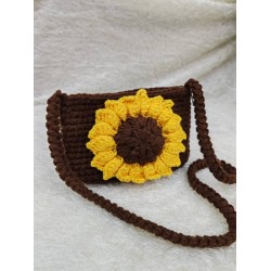 شنطة يد زهرة دوار الشمس